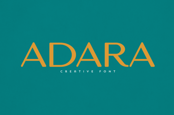 Adara: A Premium Display Font for Editorial Design