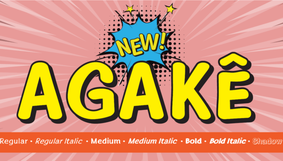Agake: A Comic-Style Display Font for Editorial Design