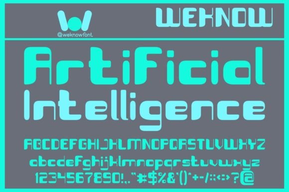 Artificial Intelligence: A Modern Display Font for Digital Brands