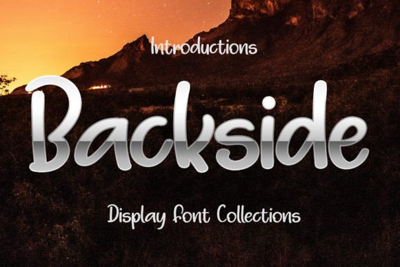 Backside: A Distinctive Display Font for Editorial Design