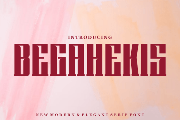 Begahekis: A Stylish Display Font for Modern Editorial Design