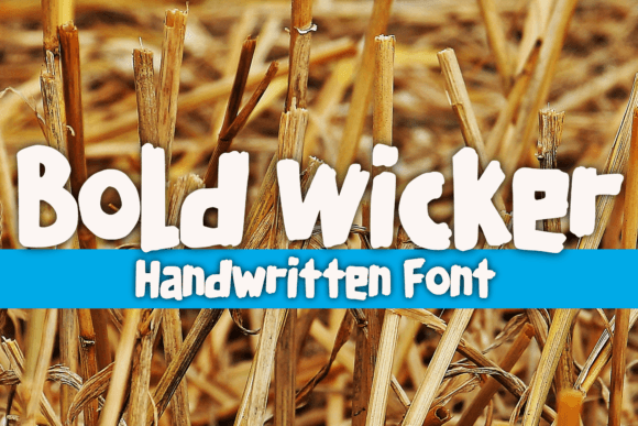 Bold Wicker: A Playful Display Font for Editorial Design