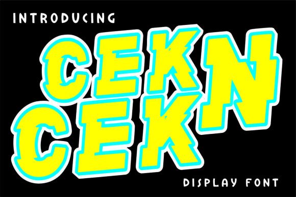 Cek N Cek: A Bold Display Font for Web Design