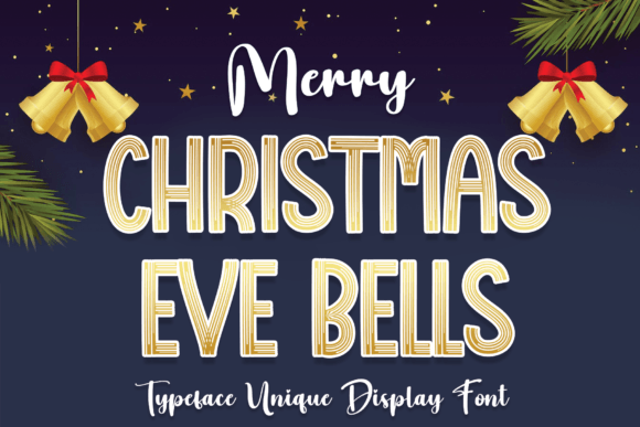Christmas Eve Bells: A Festive Display Font for Web Design