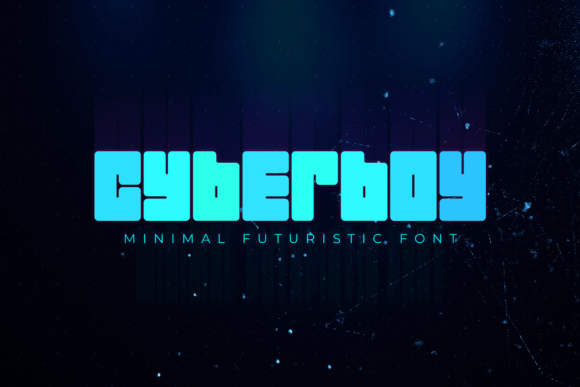 Cyberboy: A Bold Futuristic Display Font for Makers