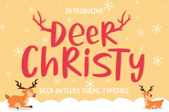 Deer Christy: A Festive Display Font for Digital Branding and Web Design