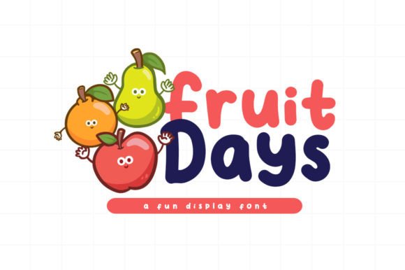 Fruit Days: A Playful Display Font for Creative Branding Projects