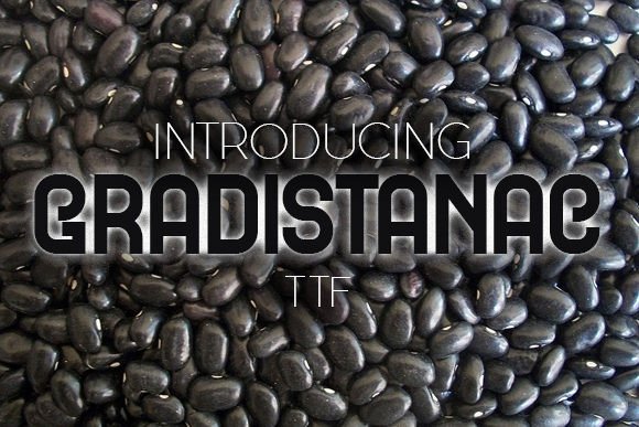 Gradistanac: A Curly Display Font for Brand Identity
