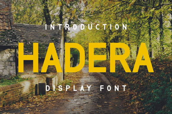 Hadera: A Modern Display Font for Web Design