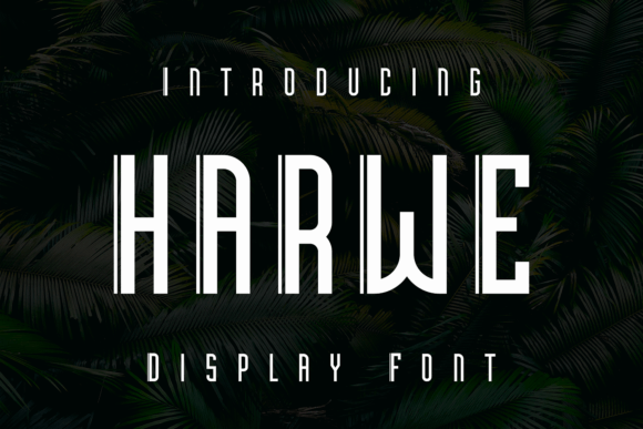 Harwe: A Modern Display Font for Polished Branding