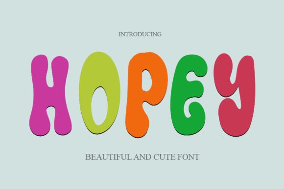 Hopey: A Groovy Display Font for Makers