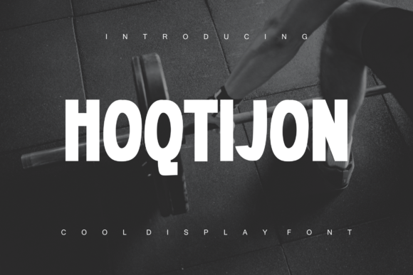 Hoqtijon: A Bold Display Font for Modern Branding