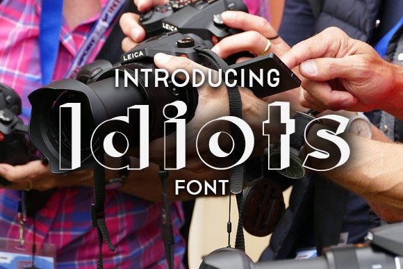 Idiots: A Bold 3D Display Typeface for Modern Editorial
