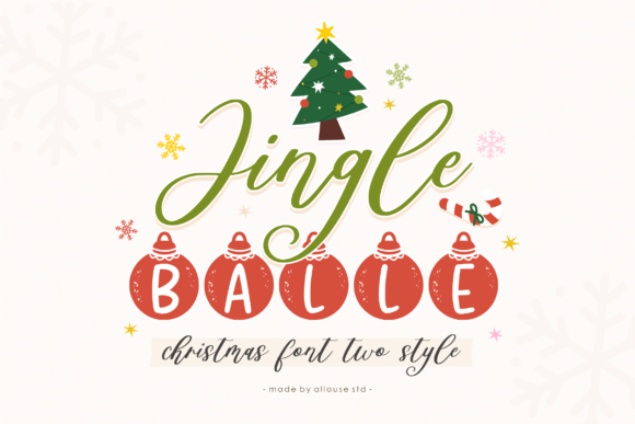 Jingle Balle: A Festive Display Font for Brand Identity
