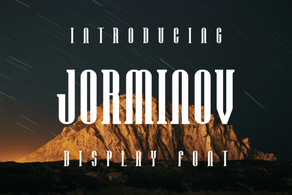Jorminov: A Modern Display Font for Your Brand