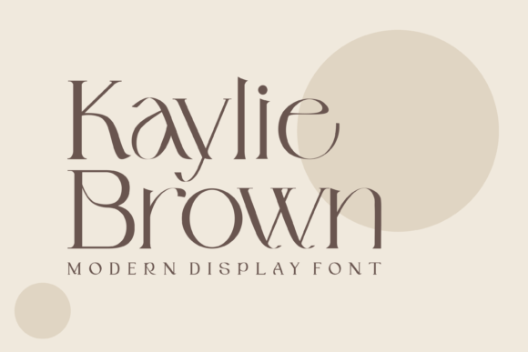 Kaylie Brown: A Stylish Display Font for Branding