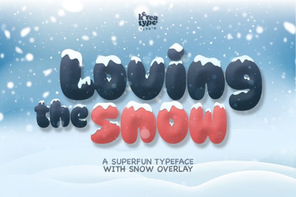 Loving Snow: A Festive Display Font for Winter Branding