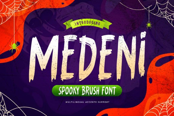 Medeni Font: A Spooky Display Typeface for Branding That Stands Out