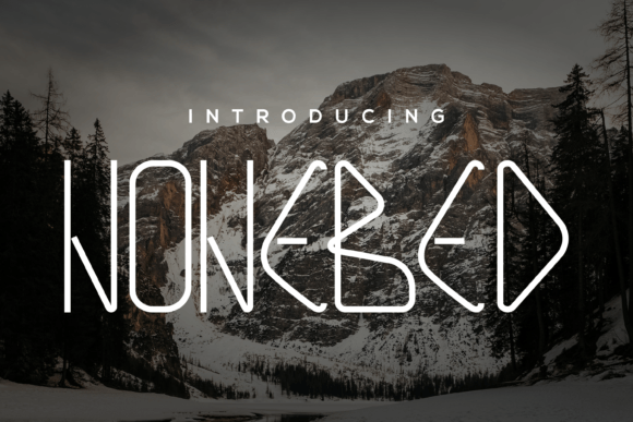 Nonebad: A Stylish Display Font for Brand Identity