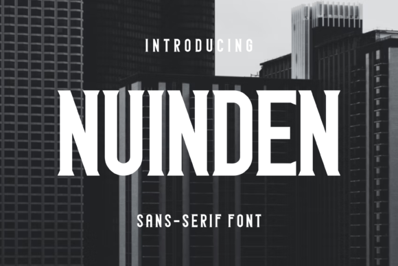 Nuinden: A Modern Display Font for Editorial Design