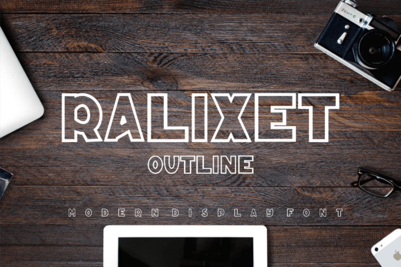 Ralixet Outline: A Quirky Display Font for Crafters