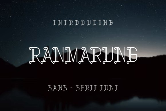 Ranmarung: A Modern Display Font for Branding