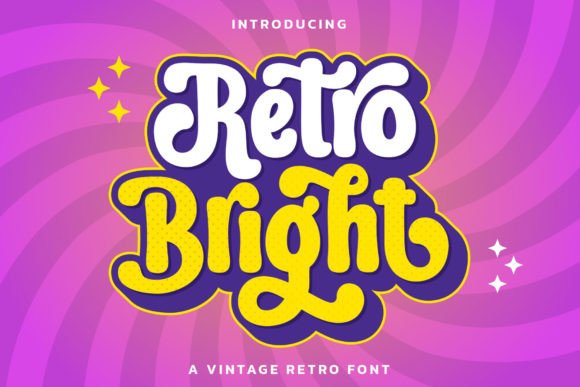 Retro Bright: A Retro Display Font for Business Branding