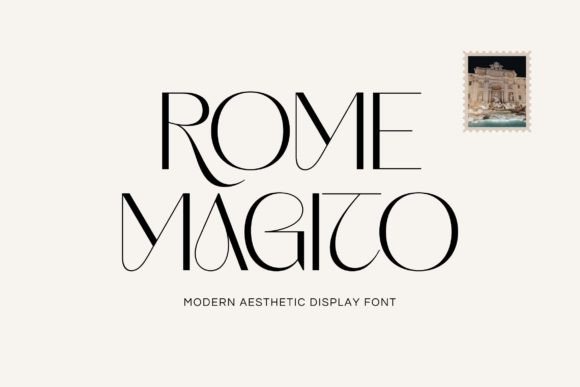 Rome Magito: A Chic Serif Font for Luxury Branding