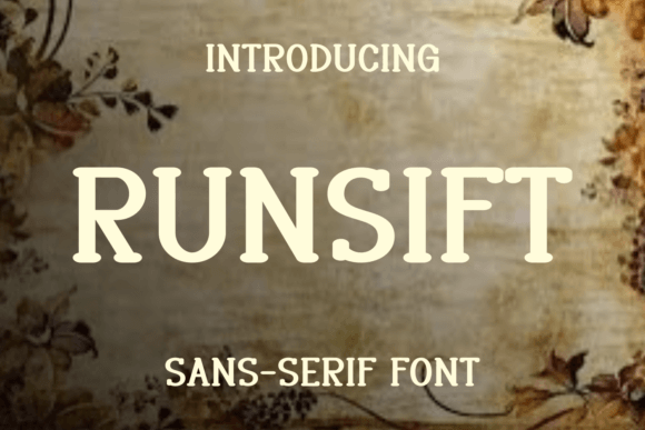 Runsift: A Unique Display Font for Editorial Design