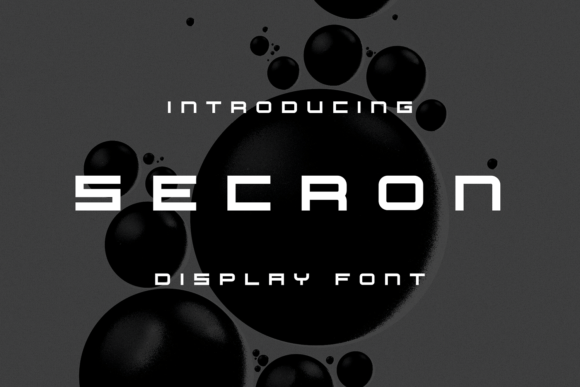 Secron: A Unique Display Font for Bold Branding