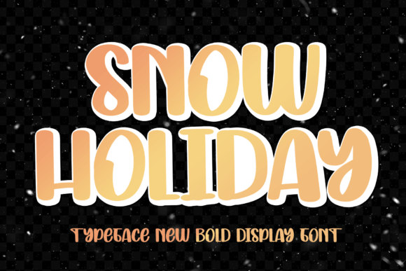 Snow Holiday: A Festive Display Font for Editorial Design