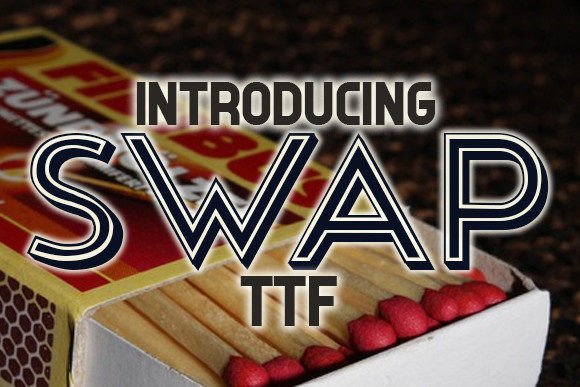 Swap: A Stylish Display Font for Makers