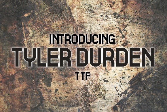Tyler Durden: A Bold Display Font for Crafters
