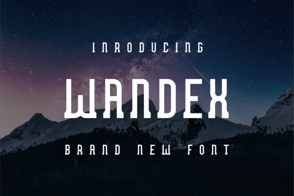 Wandex: A Unique Display Font for Crafters