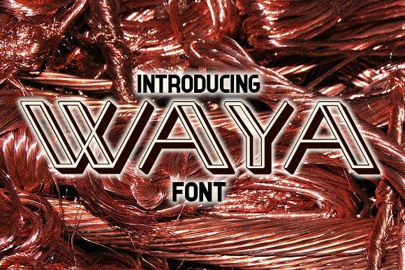Waya: A Creative Display Font for Handmade Products